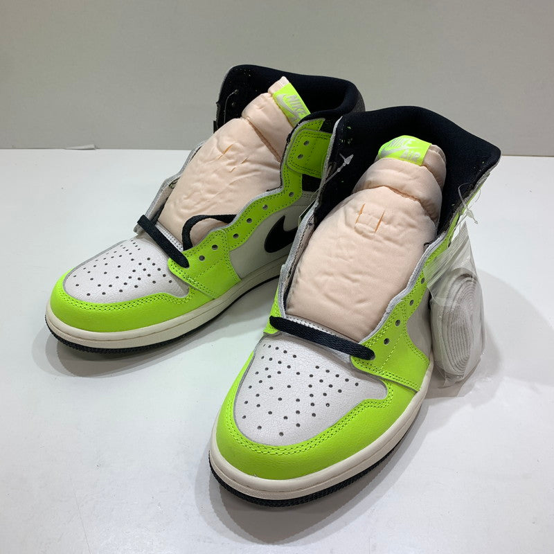 【中古美品】【メンズ】 NIKE ナイキ 555088-702 AIR JORDAN 1 HIGH OG "VOLT VISIONAIRE" エアジョーダン1 ハイ スニーカー 靴 160-261030-mh-11-fuzh サイズ：27.5cm カラー：イエロー 万代Net店