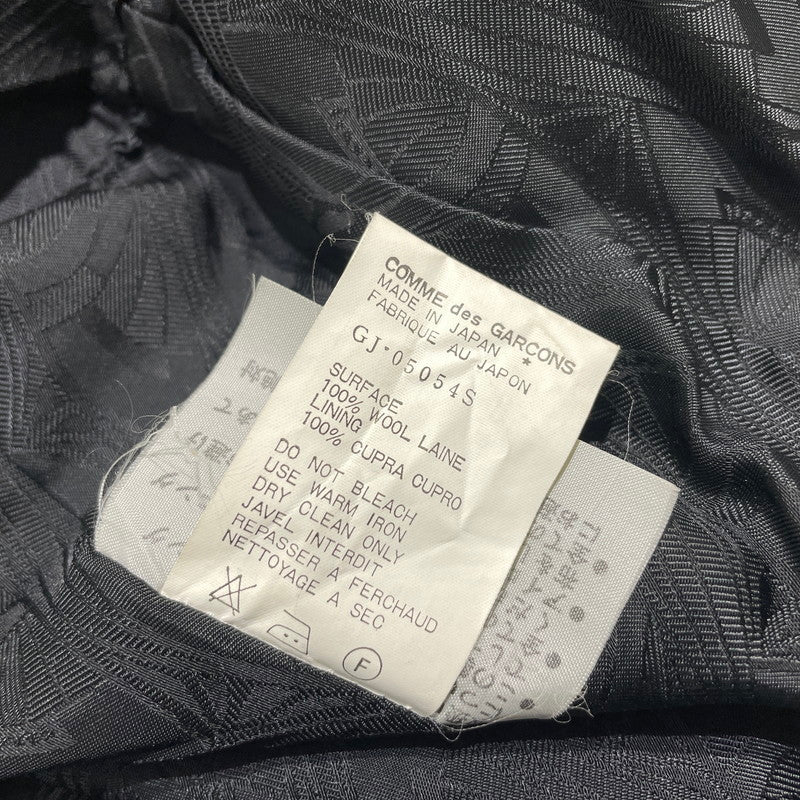 【中古品】【メンズ】 COMME des GARCONS コムデギャルソン TAILORED JACKET GJ-05054S AD1992 テーラード ジャケット ライトアウター 140-261014-yo-07-teih サイズ：S カラー：ブラック 万代Net店