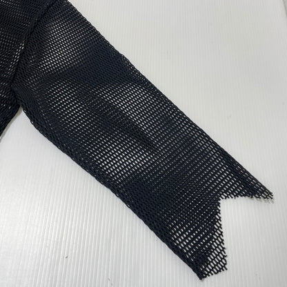 【中古品】【メンズ】 BLACK COMME DES GARCONS ブラックコムデギャルソン 23SS ASYMMETRY CUTOFF MESH TOP 1K-T001 アシンメトリー カットオフ メッシュ カットソー 140-261012-yo-19-teih サイズ：S カラー：ブラック 万代Net店