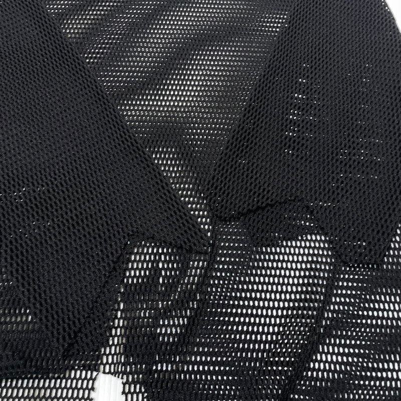 【中古品】【メンズ】 BLACK COMME DES GARCONS ブラックコムデギャルソン 23SS ASYMMETRY CUTOFF MESH TOP 1K-T001 アシンメトリー カットオフ メッシュ カットソー 140-261012-yo-19-teih サイズ：S カラー：ブラック 万代Net店