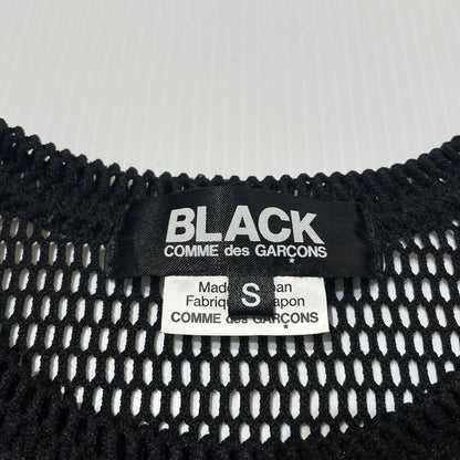 【中古品】【メンズ】 BLACK COMME DES GARCONS ブラックコムデギャルソン 23SS ASYMMETRY CUTOFF MESH TOP 1K-T001 アシンメトリー カットオフ メッシュ カットソー 140-261012-yo-19-teih サイズ：S カラー：ブラック 万代Net店