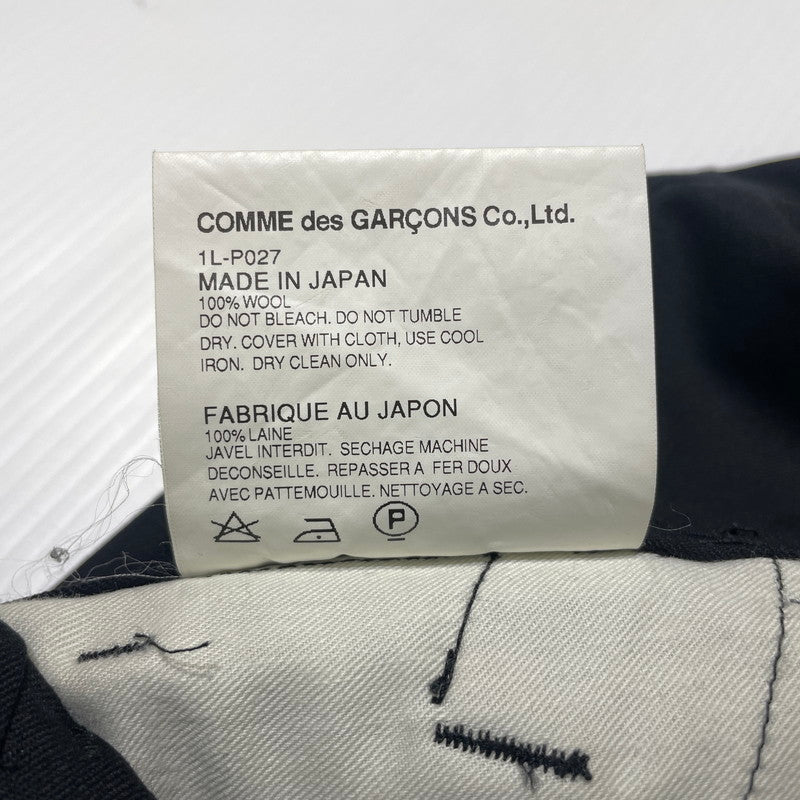 【中古品】【メンズ】 BLACK COMME DES GARCONS ブラックコムデギャルソン WOOL SLACKS 1L-P027 AD2013 ウール スラックス パンツ ボトムス 151-261014-yo-02-teih サイズ：XS カラー：ブラック 万代Net店