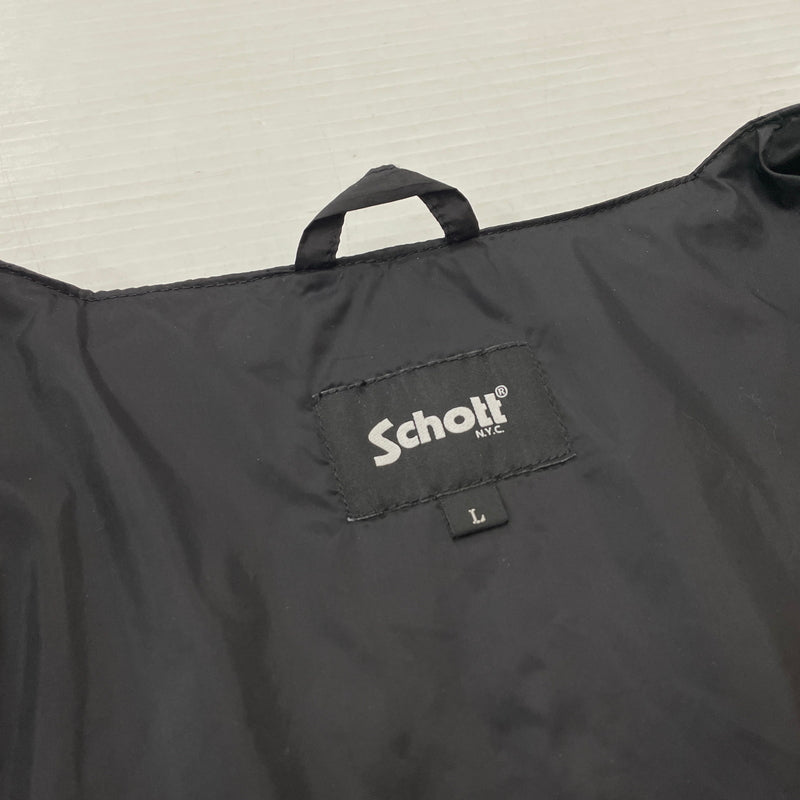 【中古品】【メンズ】 SCHOTT ショット INNER DOWN JKT 782-5253003 インナー ダウン ジャケット アウター 145-261012-sa-12-teih サイズ：L カラー：ブラック 万代Net店