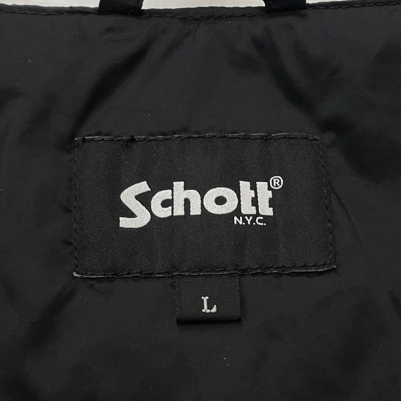 【中古品】【メンズ】 SCHOTT ショット INNER DOWN JKT 782-5253003 インナー ダウン ジャケット アウター 145-261012-sa-12-teih サイズ：L カラー：ブラック 万代Net店