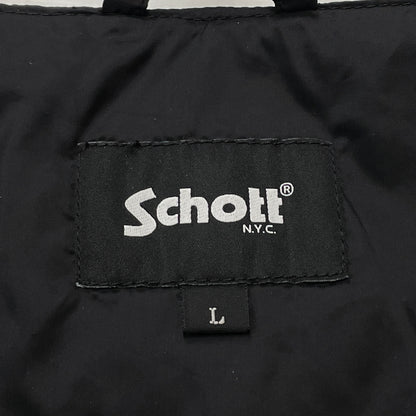 【中古品】【メンズ】 SCHOTT ショット INNER DOWN JKT 782-5253003 インナー ダウン ジャケット アウター 145-261012-sa-12-teih サイズ：L カラー：ブラック 万代Net店