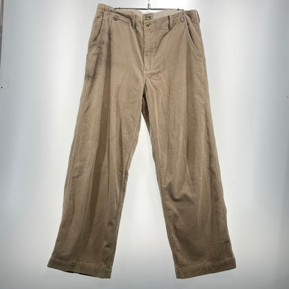【中古品】【メンズ】 SCHOTT ショット CORDUROY TROUSERS PANTS 782-5210014 コーデュロイ トラウザーズ パンツ ボトムス 156-261014-yo-03-teih サイズ：36 カラー：ベージュ 万代Net店