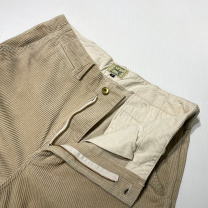 【中古品】【メンズ】 SCHOTT ショット CORDUROY TROUSERS PANTS 782-5210014 コーデュロイ トラウザーズ パンツ ボトムス 156-261014-yo-03-teih サイズ：36 カラー：ベージュ 万代Net店