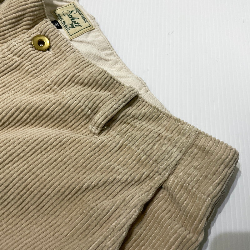 【中古品】【メンズ】 SCHOTT ショット CORDUROY TROUSERS PANTS 782-5210014 コーデュロイ トラウザーズ パンツ ボトムス 156-261014-yo-03-teih サイズ：36 カラー：ベージュ 万代Net店