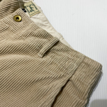 【中古品】【メンズ】 SCHOTT ショット CORDUROY TROUSERS PANTS 782-5210014 コーデュロイ トラウザーズ パンツ ボトムス 156-261014-yo-03-teih サイズ：36 カラー：ベージュ 万代Net店