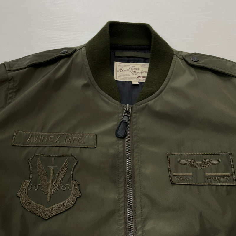 【現状渡し品】【メンズ】 AVIREX アヴィレックス U.S.AF 70th VINTAGE ANNIVERSARY JACKET 6172146 ユーエスエーエフ 70年代 ヴィンテージ アニバーサリー ジャケット アウター 145-261011-sa-08-teih サイズ：2XL カラー：カーキ 万代Net店