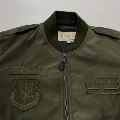 【現状渡し品】【メンズ】 AVIREX アヴィレックス U.S.AF 70th VINTAGE ANNIVERSARY JACKET 6172146 ユーエスエーエフ 70年代 ヴィンテージ アニバーサリー ジャケット アウター 145-261011-sa-08-teih サイズ：2XL カラー：カーキ 万代Net店