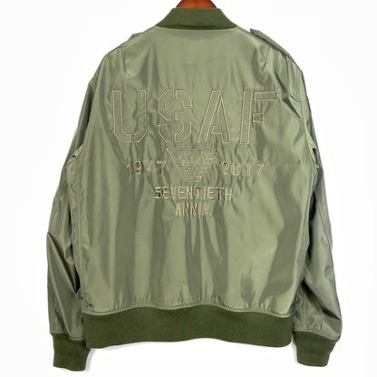 【現状渡し品】【メンズ】 AVIREX アヴィレックス U.S.AF 70th VINTAGE ANNIVERSARY JACKET 6172146 ユーエスエーエフ 70年代 ヴィンテージ アニバーサリー ジャケット アウター 145-261011-sa-08-teih サイズ：2XL カラー：カーキ 万代Net店
