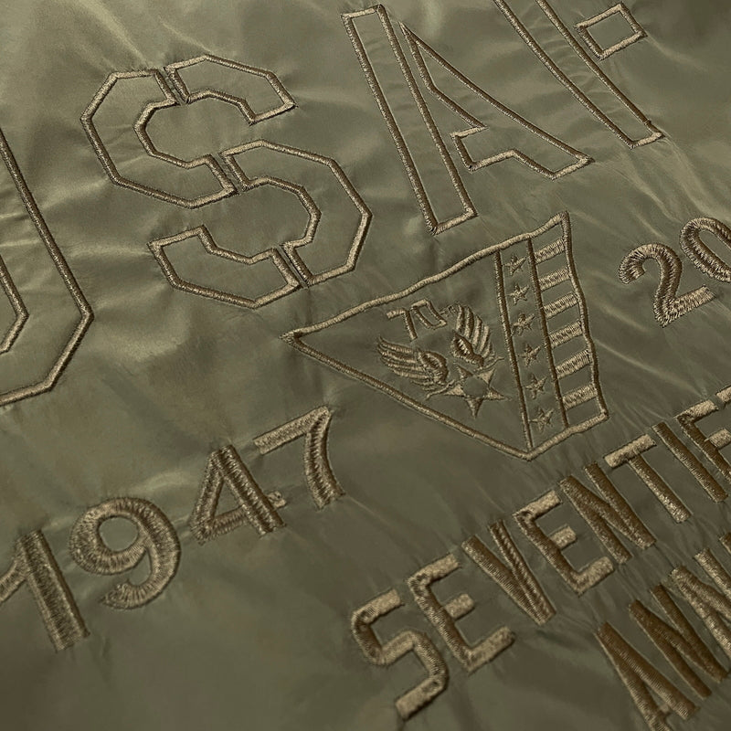 【現状渡し品】【メンズ】 AVIREX アヴィレックス U.S.AF 70th VINTAGE ANNIVERSARY JACKET 6172146 ユーエスエーエフ 70年代 ヴィンテージ アニバーサリー ジャケット アウター 145-261011-sa-08-teih サイズ：2XL カラー：カーキ 万代Net店
