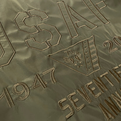 【現状渡し品】【メンズ】 AVIREX アヴィレックス U.S.AF 70th VINTAGE ANNIVERSARY JACKET 6172146 ユーエスエーエフ 70年代 ヴィンテージ アニバーサリー ジャケット アウター 145-261011-sa-08-teih サイズ：2XL カラー：カーキ 万代Net店