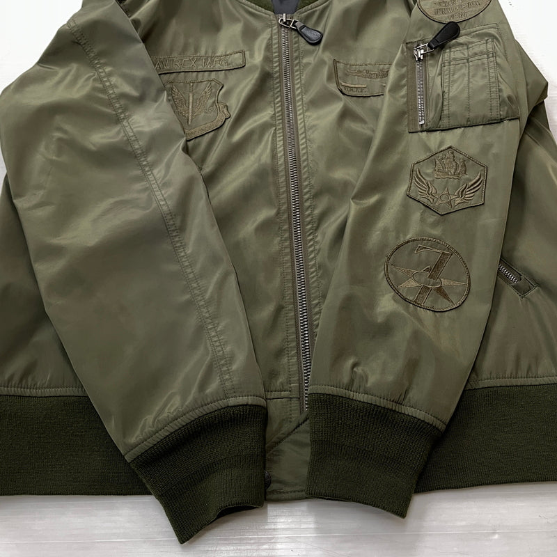 【現状渡し品】【メンズ】 AVIREX アヴィレックス U.S.AF 70th VINTAGE ANNIVERSARY JACKET 6172146 ユーエスエーエフ 70年代 ヴィンテージ アニバーサリー ジャケット アウター 145-261011-sa-08-teih サイズ：2XL カラー：カーキ 万代Net店