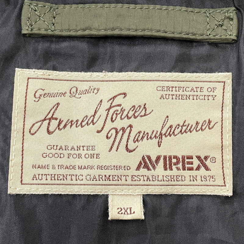 【現状渡し品】【メンズ】 AVIREX アヴィレックス U.S.AF 70th VINTAGE ANNIVERSARY JACKET 6172146 ユーエスエーエフ 70年代 ヴィンテージ アニバーサリー ジャケット アウター 145-261011-sa-08-teih サイズ：2XL カラー：カーキ 万代Net店