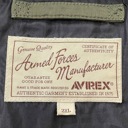 【現状渡し品】【メンズ】 AVIREX アヴィレックス U.S.AF 70th VINTAGE ANNIVERSARY JACKET 6172146 ユーエスエーエフ 70年代 ヴィンテージ アニバーサリー ジャケット アウター 145-261011-sa-08-teih サイズ：2XL カラー：カーキ 万代Net店