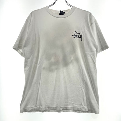 【中古品】【メンズ】 STUSSY ステューシー 90’s DRAGON PRINT LOGO SS TEE 90年代 "2代目ドラゴン" プリント ロゴ ショートスリーブ Tシャツ 半袖 トップス 142-261012-yo-17-teih サイズ：L カラー：ホワイト 万代Net店