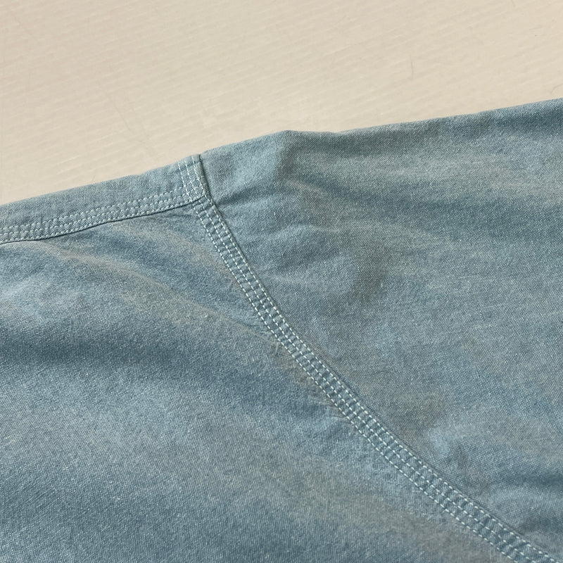 【中古品】【メンズ】 RALPH LAUREN COUNTRY ラルフ ローレン カントリー CHAMBRAY S/S SHIRTシャンブレー ショートスリーブ シャツ 半袖 トップス 147-261011-sa-13-teih サイズ：S カラー：ブルー系 万代Net店