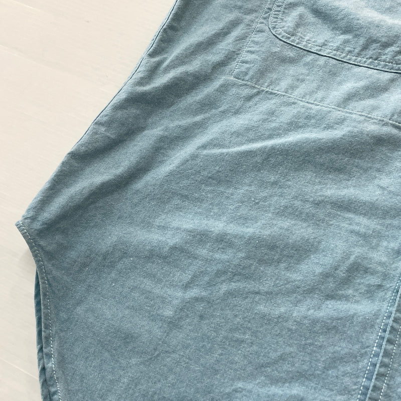 【中古品】【メンズ】 RALPH LAUREN COUNTRY ラルフ ローレン カントリー CHAMBRAY S/S SHIRTシャンブレー ショートスリーブ シャツ 半袖 トップス 147-261011-sa-13-teih サイズ：S カラー：ブルー系 万代Net店