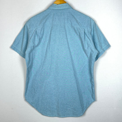 【中古品】【メンズ】 RALPH LAUREN COUNTRY ラルフ ローレン カントリー CHAMBRAY S/S SHIRTシャンブレー ショートスリーブ シャツ 半袖 トップス 147-261011-sa-13-teih サイズ：S カラー：ブルー系 万代Net店