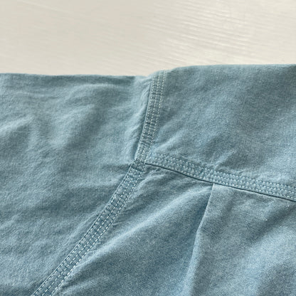 【中古品】【メンズ】 RALPH LAUREN COUNTRY ラルフ ローレン カントリー CHAMBRAY S/S SHIRTシャンブレー ショートスリーブ シャツ 半袖 トップス 147-261011-sa-13-teih サイズ：S カラー：ブルー系 万代Net店