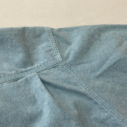 【中古品】【メンズ】 RALPH LAUREN COUNTRY ラルフ ローレン カントリー CHAMBRAY S/S SHIRTシャンブレー ショートスリーブ シャツ 半袖 トップス 147-261011-sa-13-teih サイズ：S カラー：ブルー系 万代Net店