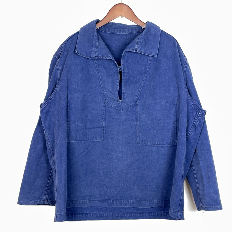 【中古品】【メンズ】 LE GLAZIK ルグラジック 60’s FISHERMAN SHIRT 60年代 ヴィンテージ フィッシャーマン シャツ 長袖 トップス 145-261011-sa-11-teih サイズ：不明 カラー：ネイビー系 万代Net店