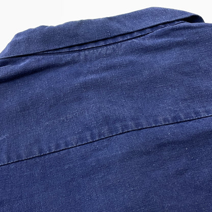 【中古品】【メンズ】 LE GLAZIK ルグラジック 60’s FISHERMAN SHIRT 60年代 ヴィンテージ フィッシャーマン シャツ 長袖 トップス 145-261011-sa-11-teih サイズ：不明 カラー：ネイビー系 万代Net店