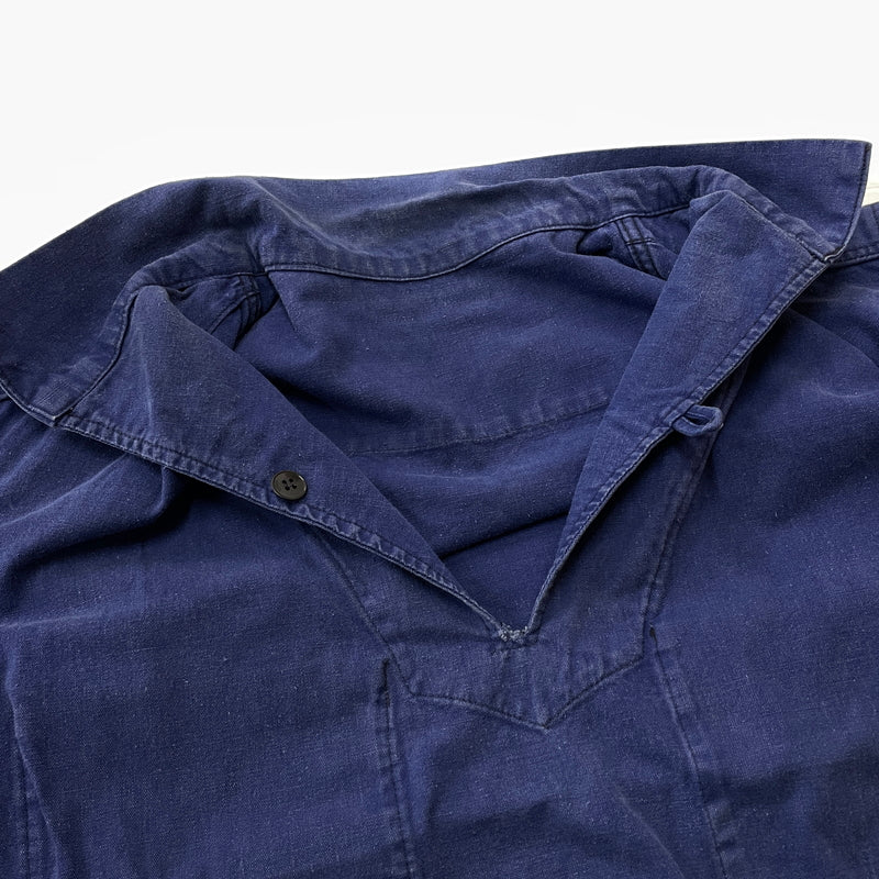 【中古品】【メンズ】 LE GLAZIK ルグラジック 60’s FISHERMAN SHIRT 60年代 ヴィンテージ フィッシャーマン シャツ 長袖 トップス 145-261011-sa-11-teih サイズ：不明 カラー：ネイビー系 万代Net店