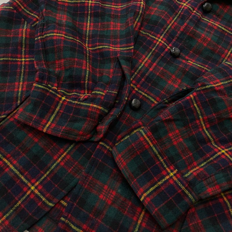 【中古品】【メンズ】 PENDLETON ペンドルトン 70's VINTAGE CHECK TAILORED JACKET 70年代 ヴィンテージ チェック テーラード ジャケット アウター 145-261011-sa-14-teih サイズ：L カラー：レッド 万代Net店
