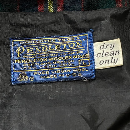 【中古品】【メンズ】 PENDLETON ペンドルトン 70's VINTAGE CHECK TAILORED JACKET 70年代 ヴィンテージ チェック テーラード ジャケット アウター 145-261011-sa-14-teih サイズ：L カラー：レッド 万代Net店