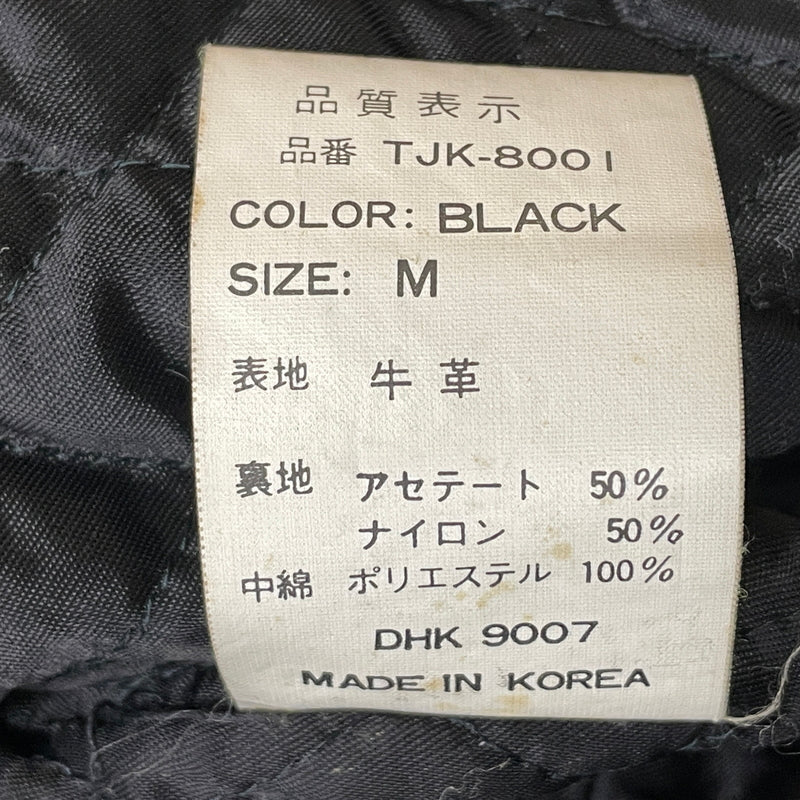 【現状渡し品】【メンズ】 TIME&TIDE タイム アンド タイド COW LEATHER DOUBLE JACKET カウ レザー ダブル ジャケット アウター 145-261011-sa-01-teih サイズ：M カラー：ブラック 万代Net店