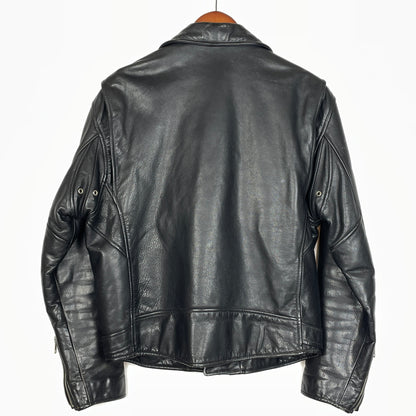 【現状渡し品】【メンズ】 TIME&TIDE タイム アンド タイド COW LEATHER DOUBLE JACKET カウ レザー ダブル ジャケット アウター 145-261011-sa-01-teih サイズ：M カラー：ブラック 万代Net店