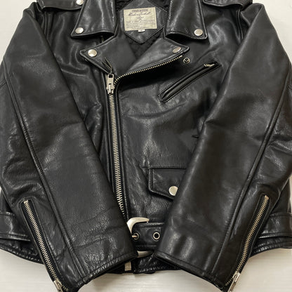 【現状渡し品】【メンズ】 TIME&TIDE タイム アンド タイド COW LEATHER DOUBLE JACKET カウ レザー ダブル ジャケット アウター 145-261011-sa-01-teih サイズ：M カラー：ブラック 万代Net店
