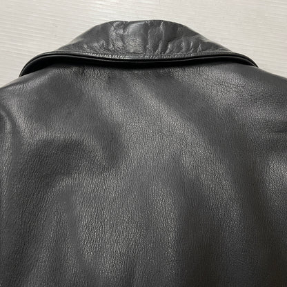 【現状渡し品】【メンズ】 TIME&TIDE タイム アンド タイド COW LEATHER DOUBLE JACKET カウ レザー ダブル ジャケット アウター 145-261011-sa-01-teih サイズ：M カラー：ブラック 万代Net店