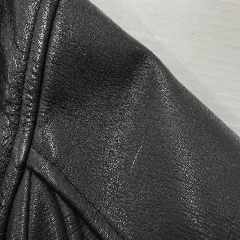 【現状渡し品】【メンズ】 TIME&TIDE タイム アンド タイド COW LEATHER DOUBLE JACKET カウ レザー ダブル ジャケット アウター 145-261011-sa-01-teih サイズ：M カラー：ブラック 万代Net店