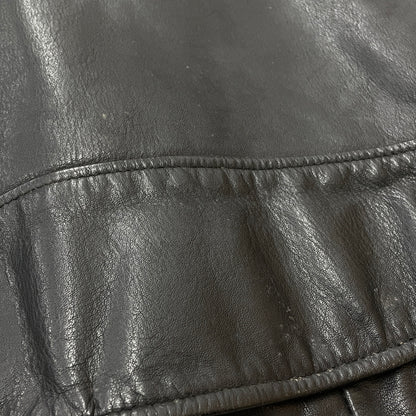【現状渡し品】【メンズ】 TIME&TIDE タイム アンド タイド COW LEATHER DOUBLE JACKET カウ レザー ダブル ジャケット アウター 145-261011-sa-01-teih サイズ：M カラー：ブラック 万代Net店