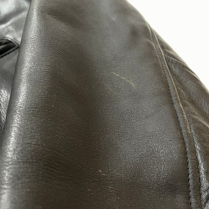 【現状渡し品】【メンズ】 TIME&TIDE タイム アンド タイド COW LEATHER DOUBLE JACKET カウ レザー ダブル ジャケット アウター 145-261011-sa-01-teih サイズ：M カラー：ブラック 万代Net店