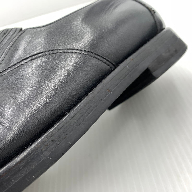 【現状渡し品】【メンズ】 COMME DES GARCONS HOMME コムデギャルソンオム FRONT GORE LEATHER SHOES フロント ゴアレザーシューズ 靴 革 164-261014-ko-03-teih サイズ：26 カラー：ブラック 万代Net店