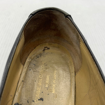 【現状渡し品】【メンズ】 COMME DES GARCONS HOMME コムデギャルソンオム FRONT GORE LEATHER SHOES フロント ゴアレザーシューズ 靴 革 164-261014-ko-03-teih サイズ：26 カラー：ブラック 万代Net店
