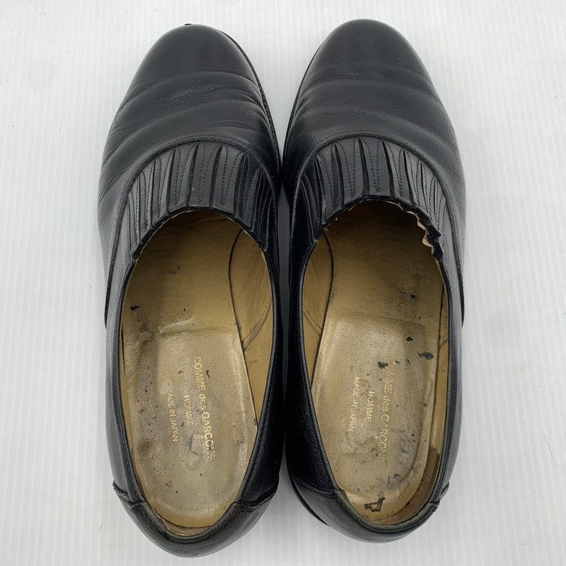 【現状渡し品】【メンズ】 COMME DES GARCONS HOMME コムデギャルソンオム FRONT GORE LEATHER SHOES フロント ゴアレザーシューズ 靴 革 164-261014-ko-03-teih サイズ：26 カラー：ブラック 万代Net店