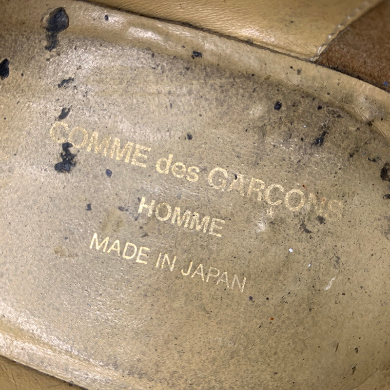 【現状渡し品】【メンズ】 COMME DES GARCONS HOMME コムデギャルソンオム FRONT GORE LEATHER SHOES フロント ゴアレザーシューズ 靴 革 164-261014-ko-03-teih サイズ：26 カラー：ブラック 万代Net店