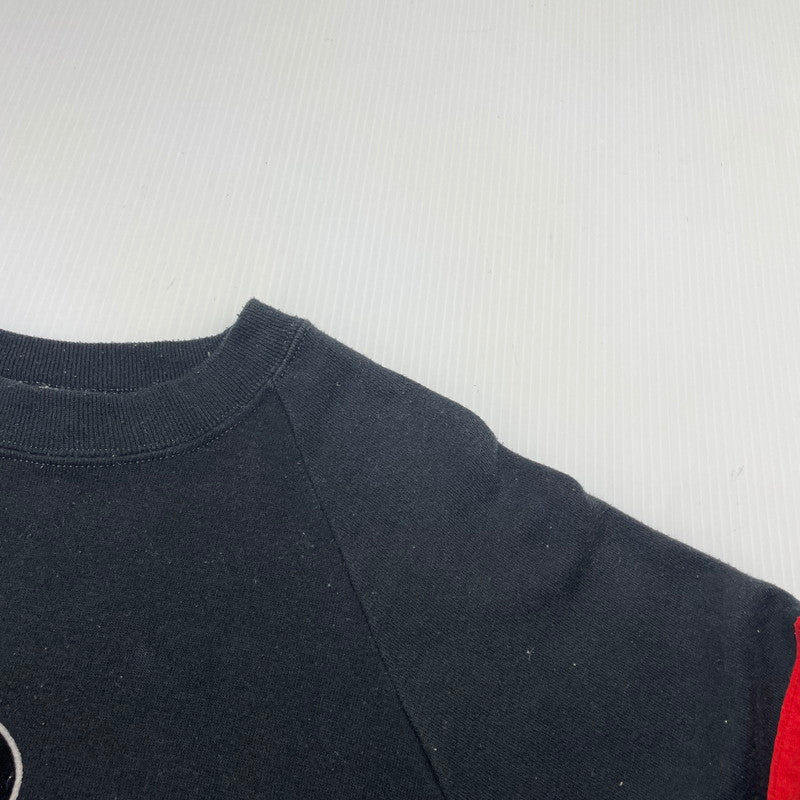【中古品】【メンズ】 DISNEY ディズニー 80's MICKEY FLOCK PRINT SWEAT SHIRT VINTAGE 80年代 ミッキー フロッキープリント スウェット シャツ 長袖 トップス トレーナー ヴィンテージ 145-261014-yo-20-teih サイズ：XL カラー：ブラック 万代Net店