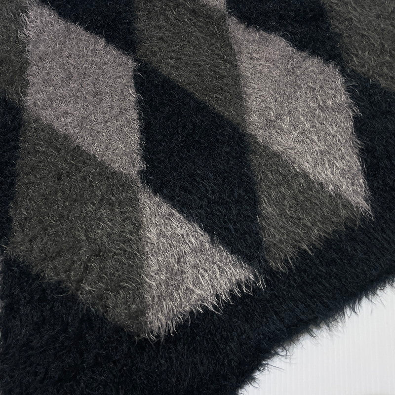 【中古品】【メンズ】 RE:NUMBER(N)INE リ ナンバーナイン FEATHERY YARN ARGYLE JACQYARD KNIT CARDIGAN NMBcd613 フェザーヤーン アーガイルジャガード ニットカーディガン トップス 140-261012-yo-06-teih サイズ：4 カラー：ダークグレー 万代Net店