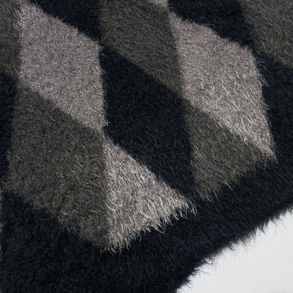 【中古品】【メンズ】 RE:NUMBER(N)INE リ ナンバーナイン FEATHERY YARN ARGYLE JACQYARD KNIT CARDIGAN NMBcd613 フェザーヤーン アーガイルジャガード ニットカーディガン トップス 140-261012-yo-06-teih サイズ：4 カラー：ダークグレー 万代Net店