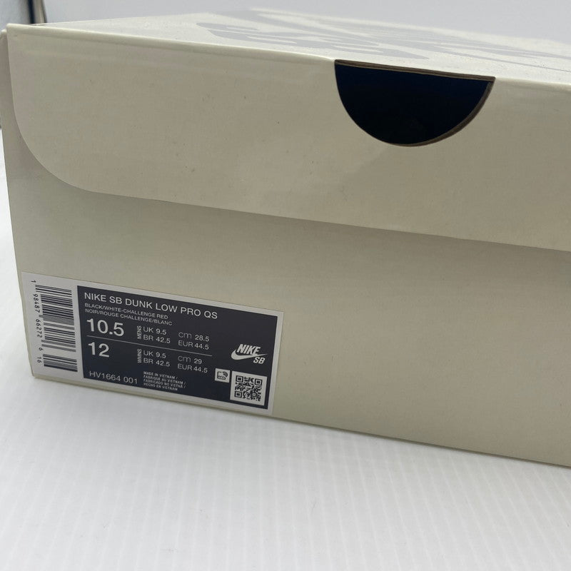 【中古美品】【メンズ】 ブロンクスガールズ×ナイキ HV1664-001 SB DUNK LOW PRO エスビー ダンク ロー プロ ブラック チャレンジ レッド 160-261012-nm-55-tei サイズ：28.5cm カラー：ブラック 万代Net店