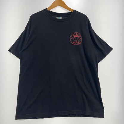 【中古品】【メンズ】 CHAMP チャンプ 90's MAD MAGAZINE "ALFRED E.NEUMAN" PRINT TEE 90年代 マッド マガジン アルフレッド・E・ニューマン プリント Tシャツ 半袖 トップス 145-261014-yo-19-teih サイズ：XL カラー：ブラック 万代Net店