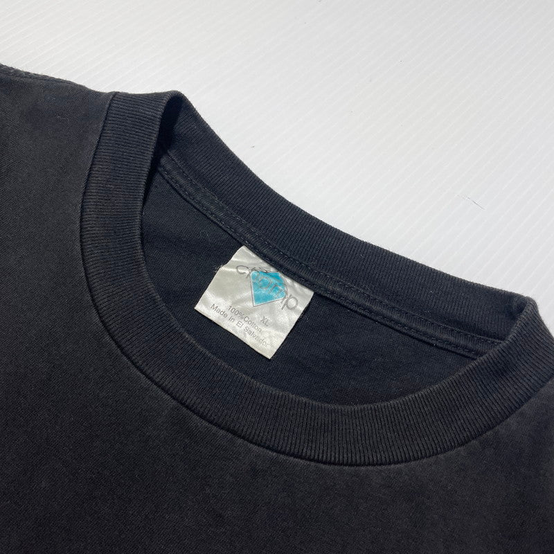 【中古品】【メンズ】 CHAMP チャンプ 90's MAD MAGAZINE "ALFRED E.NEUMAN" PRINT TEE 90年代 マッド マガジン アルフレッド・E・ニューマン プリント Tシャツ 半袖 トップス 145-261014-yo-19-teih サイズ：XL カラー：ブラック 万代Net店