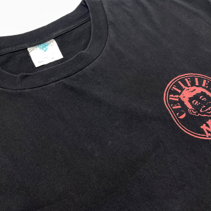 【中古品】【メンズ】 CHAMP チャンプ 90's MAD MAGAZINE "ALFRED E.NEUMAN" PRINT TEE 90年代 マッド マガジン アルフレッド・E・ニューマン プリント Tシャツ 半袖 トップス 145-261014-yo-19-teih サイズ：XL カラー：ブラック 万代Net店